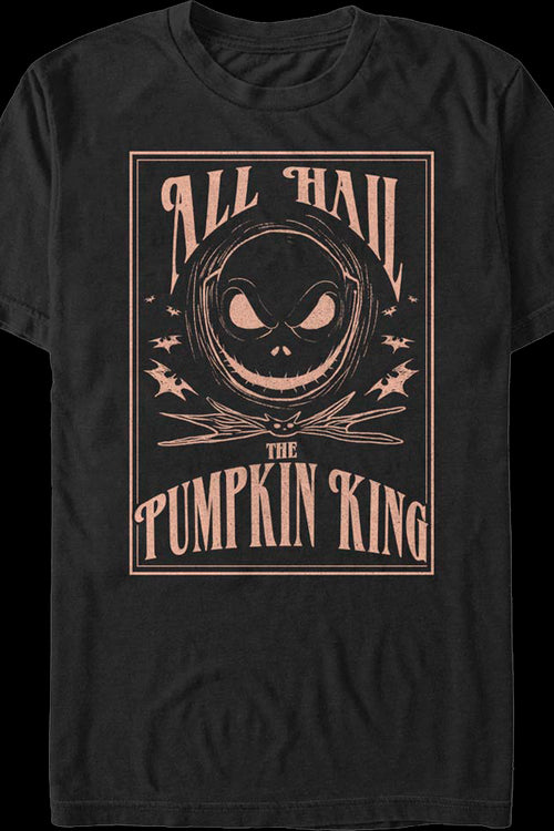 All Hail The Pumpkin King Nightmare Before Christmas T-Shirtmain product image