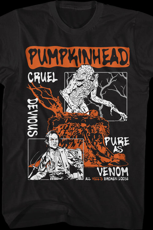 Illustrated Cruel Panels Pumpkinhead T-Shirtmain product image
