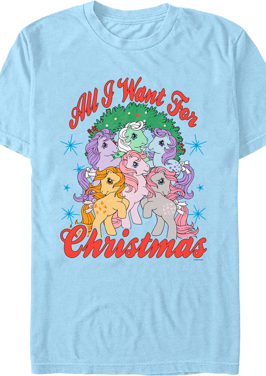 Vintage All I Want For Christmas My Little Pony T-Shirt - main product image
