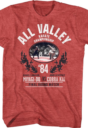 All Valley Karate Championship Final Round Match Karate Kid T-Shirt