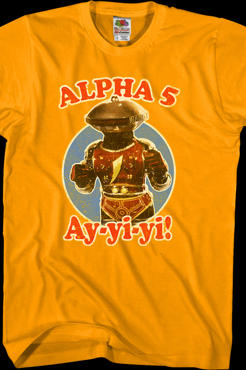 Alpha 5 Mighty Morphin Power Rangers T-Shirtmain product image