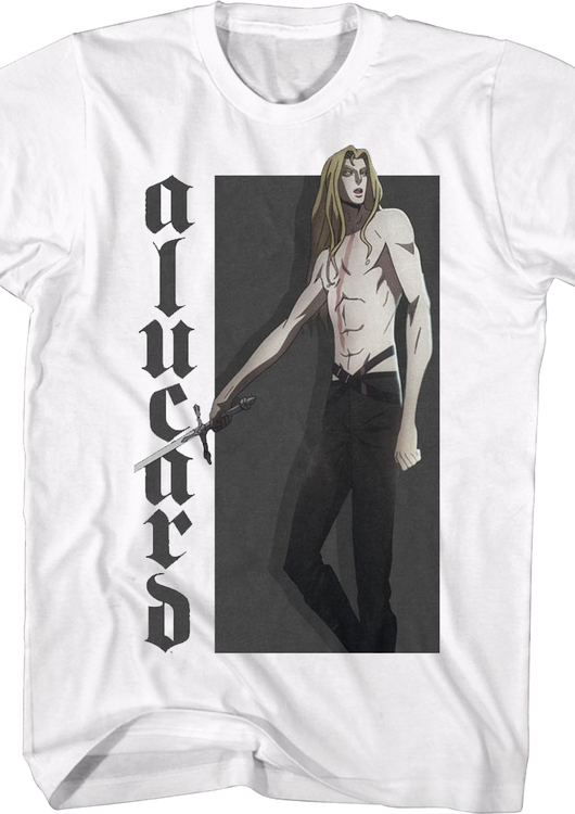 Alucard Action Pose Castlevania T-Shirt - main product image