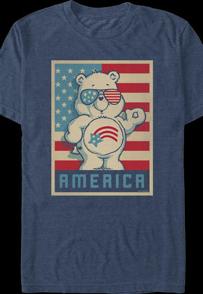 America Cares Bear Patriotic Pose Care Bears T-Shirt