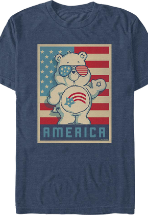 America Cares Bear Patriotic Pose Care Bears T-Shirt