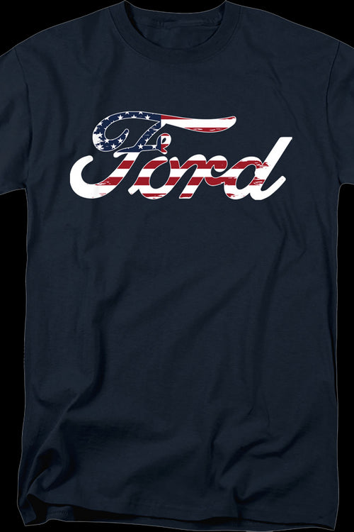 American Flag Logo Ford T-Shirtmain product image