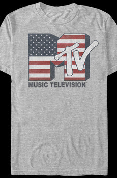 American Flag Logo MTV Shirt