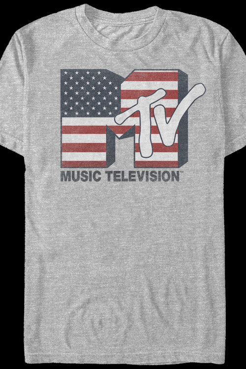 American Flag Logo MTV Shirtmain product image