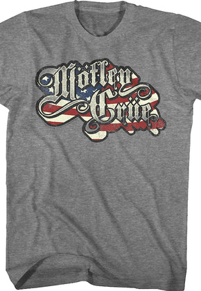 American Flag Motley Crue T-Shirt
