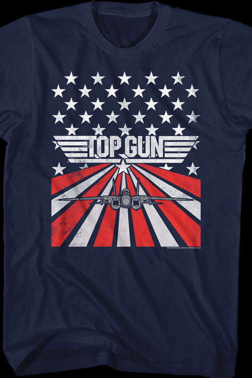 American Flag Top Gun T-Shirtmain product image