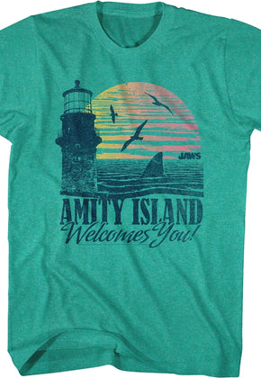 Amity Island Welcomes You Jaws T-Shirt