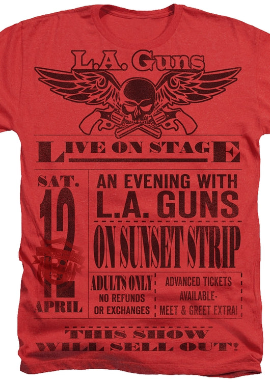 An Evening With LA Guns T-Shirt - main product image