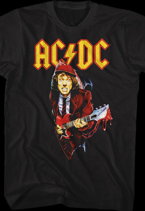Angus Young Bloody Guitar ACDC Shirt