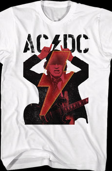Angus Young Devil Horns ACDC T-Shirt