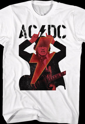 Angus Young Devil Horns ACDC T-Shirt