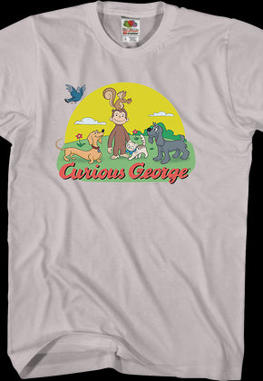 Animal Friends Curious George T-Shirt