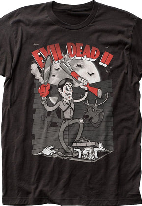 Animated Ash Evil Dead II T-Shirt