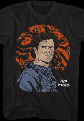 Illustrated Ash Williams Army of Darkness T-Shirt