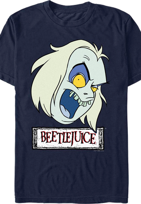 Navy Blue Animated Beetlejuice T-Shirt