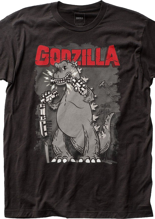 Animated Godzilla T-Shirt - main product image