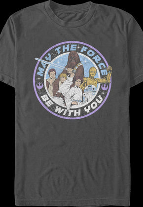 Animated May The Force Be With You Star Wars T-Shirt
