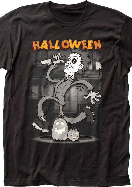 Animated Michael Myers Halloween T-Shirt - main product image