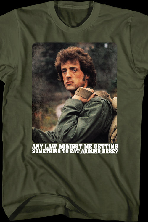 Any Law Against Me Getting Something To Eat Rambo T-Shirtmain product image