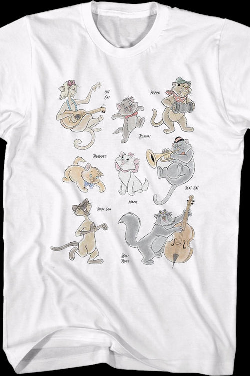 Aristocats Character Collage Disney T-Shirtmain product image