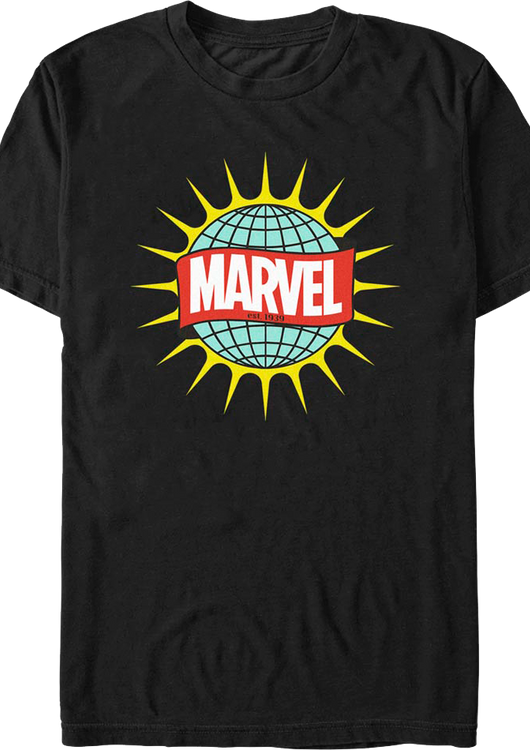 Atlas Globe Marvel Comics T-Shirt - main product image