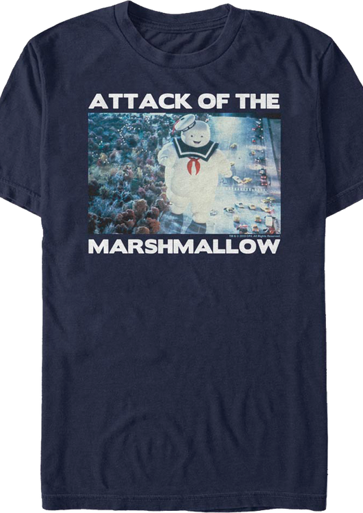 Attack Of The Marshmallow Ghostbusters T-Shirt - main product image