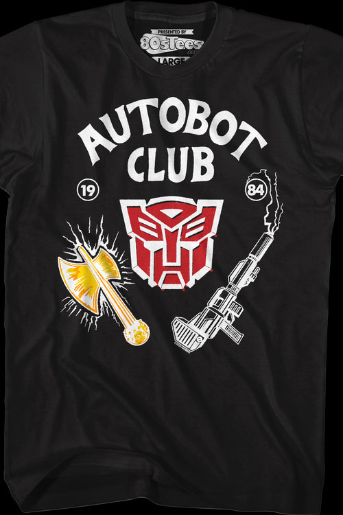 Black Autobot Club Transformers T-Shirtmain product image
