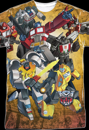 Autobots Battle Decepticons Transformers T-Shirt