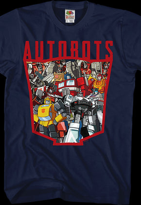 Autobots Logo Collage Transformers T-Shirt