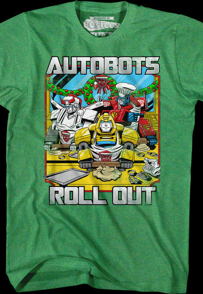 Autobots Roll Out Transformers Christmas T-Shirt