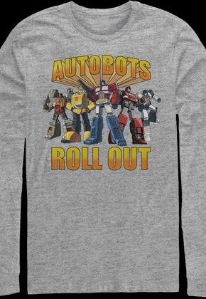 Autobots Roll Out Transformers Long Sleeve Shirt