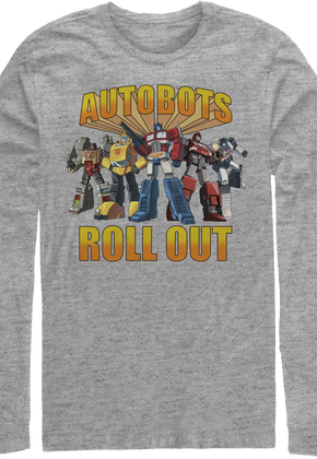 Autobots Roll Out Transformers Long Sleeve Shirt