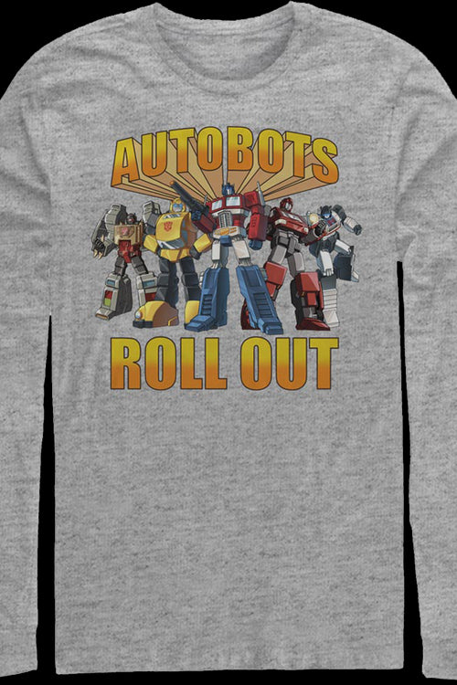 Autobots Roll Out Transformers Long Sleeve Shirtmain product image