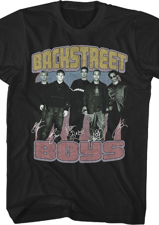 Distressed Autographs Backstreet Boys T-Shirt - main product image