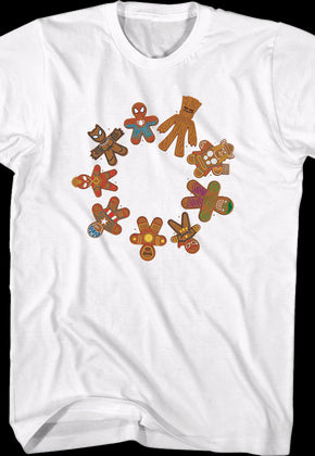 Avengers Gingerbread Cookies Marvel Comics T-Shirt