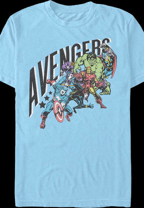 Avengers Lineup Marvel Comics T-Shirt