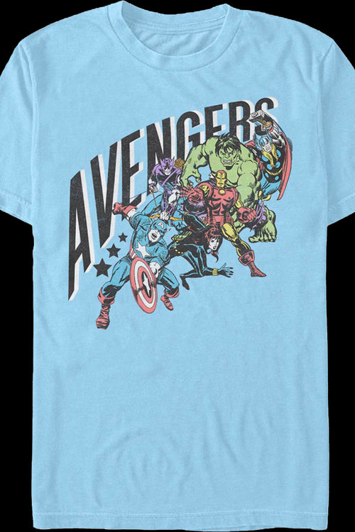 Avengers Lineup Marvel Comics T-Shirtmain product image