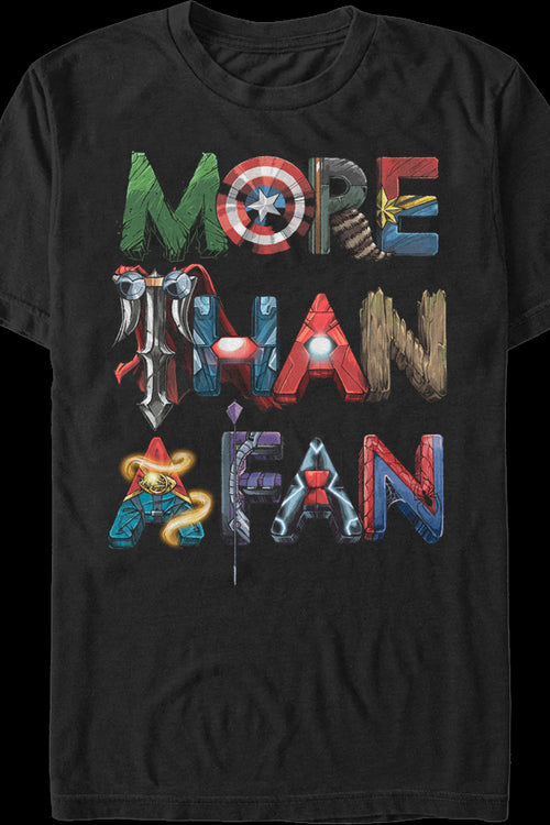 Avengers More Than A Fan Marvel Comics T-Shirt