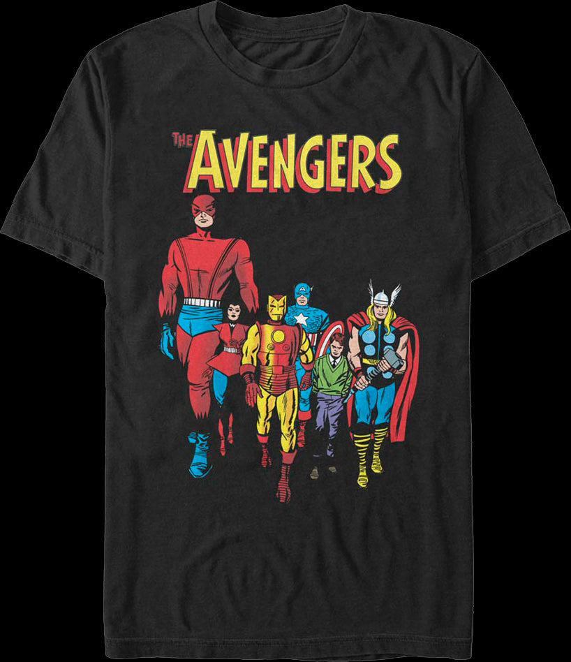Avengers Stand Together Marvel Comics T Shirt