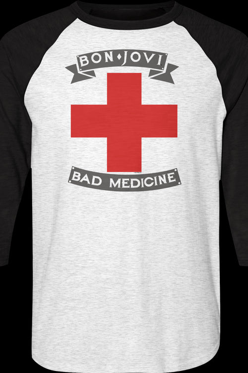 Bad Medicine Bon Jovi Raglan Baseball Shirtmain product image