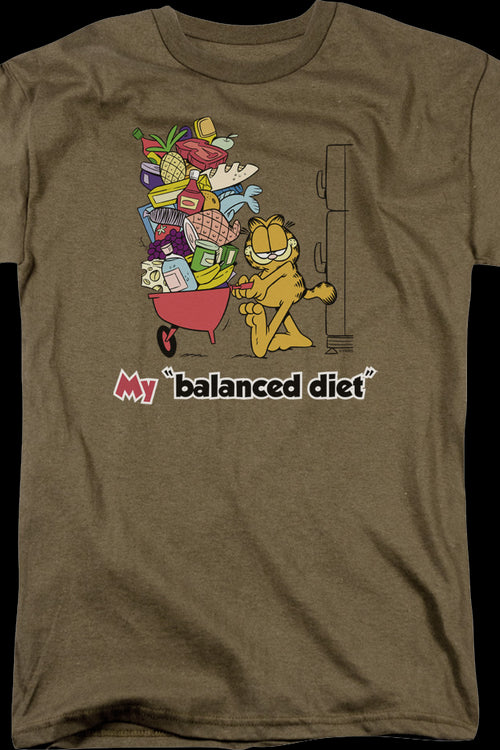 Balanced Diet Garfield T-Shirtmain product image