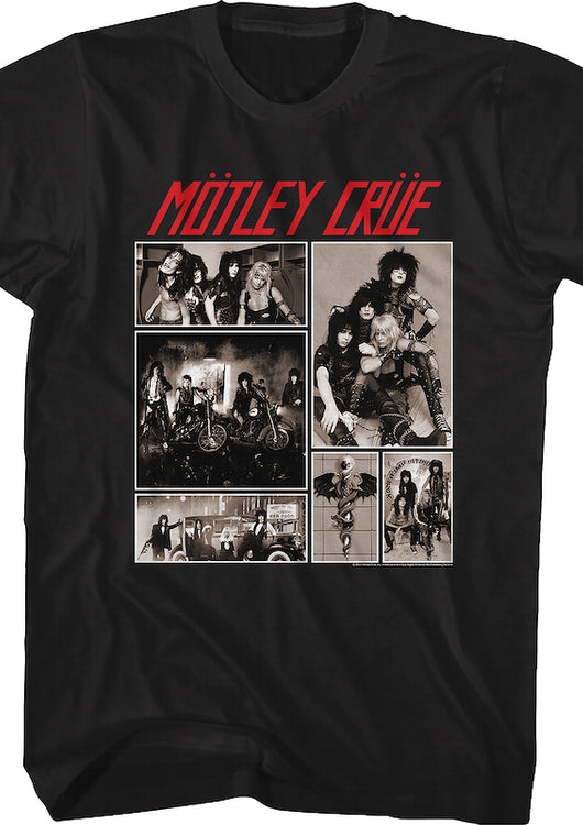 Band Collage Motley Crue T-Shirt - main product image