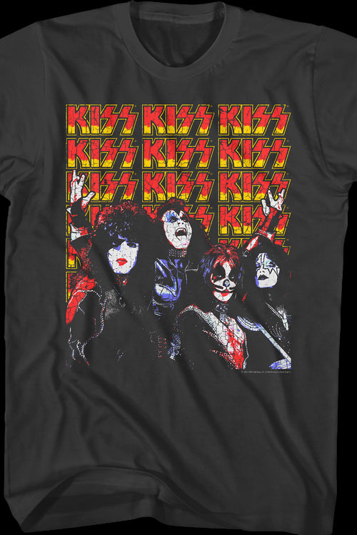 Band Members And Logos KISS T-Shirtmain product image