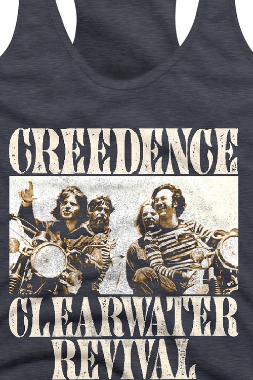 Ladies Band Photo Creedence Clearwater Revival Racerback Tank Topmain product image
