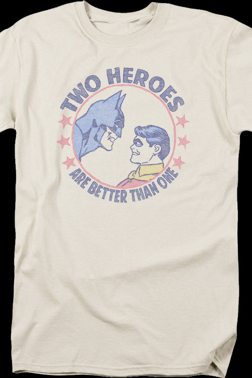 Batman And Robin Two Heroes Are Better Than One DC Comics T-Shirtmain product image