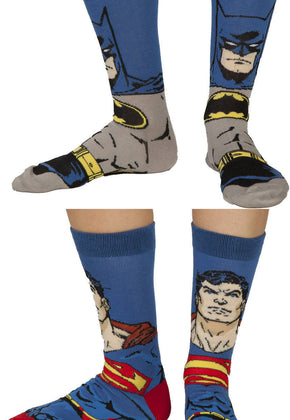 Batman and Superman Socks