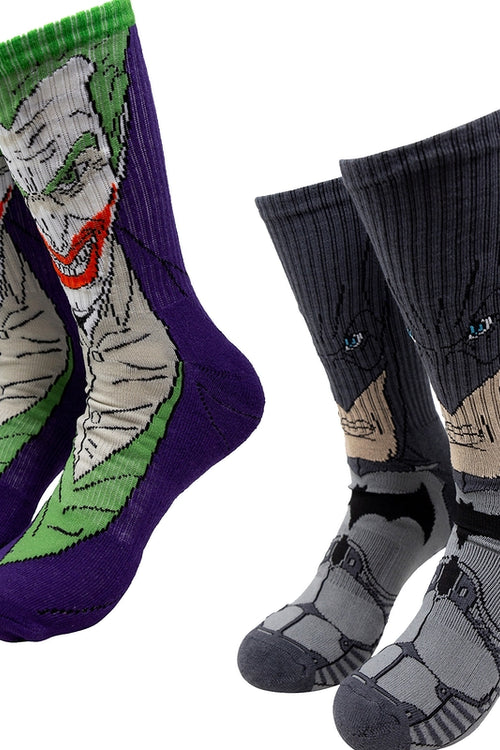 Batman and The Joker 2-Pack DC Comics Socksmain product image